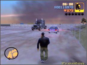 Ponieważ ciężarówki są dość szybkie, naprawdę nie ma sensu rzucać w nie granatami - 04 - Toni | Grand Theft Auto 3 - Grand Theft Auto 3 - poradnik do gry