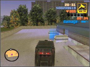 Jedź do bazy Triady, poczekaj, aż brama się otworzy i wjedź za bazę, pomiędzy zbiorniki paliw - 04 - Toni | Grand Theft Auto 3 - Grand Theft Auto 3 - poradnik do gry