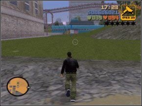 Jeśli ucieknie na plaże, szybko wyjdź i weź jakąś broń (uważaj - sam ma karabin AK47) - 08 - Ray | Grand Theft Auto 3 - Grand Theft Auto 3 - poradnik do gry