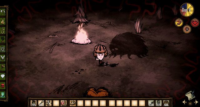 Gdy poziom spadnie do 30 punktów, nasza postać staje się szalona, a tym samym niegroźne wcześniej halucynacje zaczynają ją atakować - Dont Starve: Zdrowie psychiczne - Dont Starve - poradnik do gry