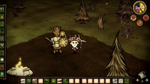 Cztery pozostałe kamienie przeznaczysz na stworzenie Science Machine, które to urządzenie dostępne jest w zakładce Science - Dont Starve: Dzień drugi | Początek przygody - Dont Starve - poradnik do gry