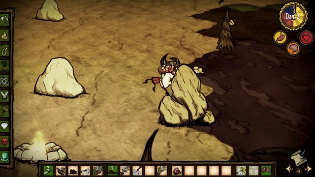 Niestety oprócz kamieni, będziesz również potrzebował grudkę złota (Gold Nugget) - Dont Starve: Dzień drugi | Początek przygody - Dont Starve - poradnik do gry