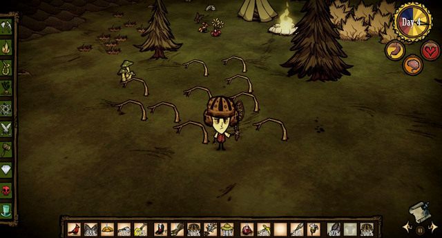W ten sam sposób jak Berry Bush, możesz również sadzić młode drzewka (Sapling) oraz trawę (Grass) - Dont Starve: Sadzonki | Zdobywanie pożywienia - Dont Starve - poradnik do gry