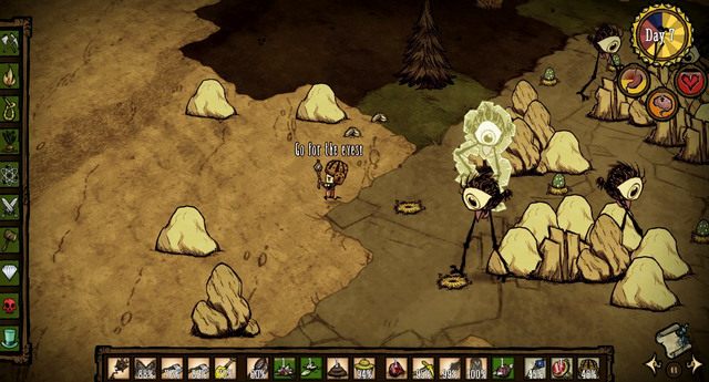 Podczas polowania zawsze pamiętaj, żeby nie walczyć ze zbyt dużą ilością przeciwników jednocześnie - Dont Starve: Polowanie | Zdobywanie pożywienia - Dont Starve - poradnik do gry