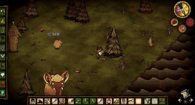 W odróżnieniu od innych zwierząt, nie da się na niego przypadkowo natknąć, tylko trzeba go wcześniej wyśledzić - Dont Starve: Polowanie | Zdobywanie pożywienia - Dont Starve - poradnik do gry