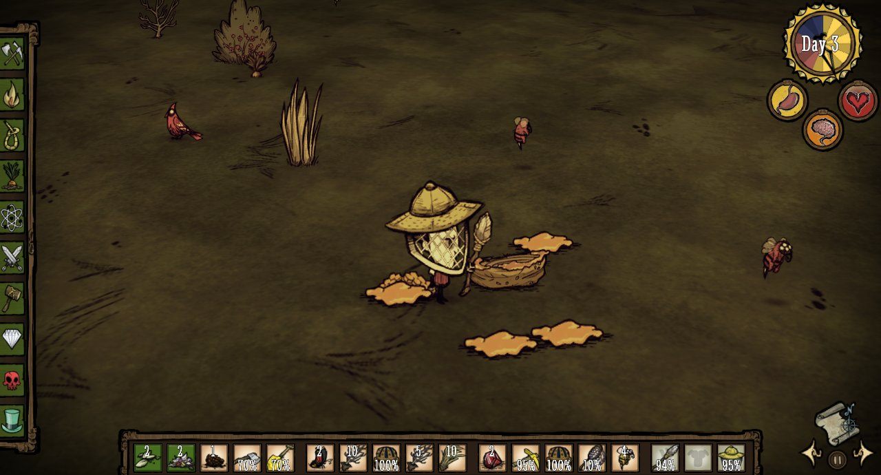 Gdy wrócisz na miejsce, musisz zniszczyć gniazdo, zanim dogonią cię żądne krwi pszczoły - Dont Starve: Hodowla zwierząt - Dont Starve - poradnik do gry