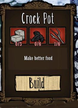Po wybudowaniu Science Machine uzyskasz dostęp do tworzenia garnka z paleniskiem (Crock Pot) - Dont Starve: Gotowanie potraw - Dont Starve - poradnik do gry