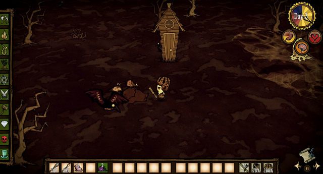 Z zabitego świniołaka zawsze wypadną dwa kawałki zwykłego mięsa (Meat) oraz świńska skóra (Pig Skin) - Dont Starve: Świńskie sprawy - Dont Starve - poradnik do gry