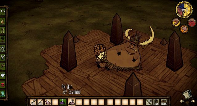 Oprócz zwykłych świń oraz świniołaków w grze możesz natknąć się również na leżące na ziemi króla świń (Pig King) - Dont Starve: Świńskie sprawy - Dont Starve - poradnik do gry