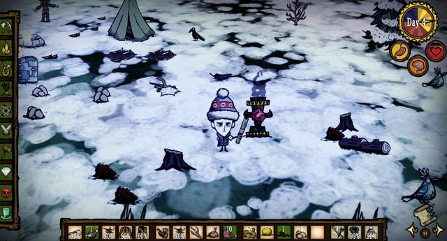 Night Light pełni takie same funkcje jak zwykłe ognisko, ale zamiast drewna do jego utrzymanie niezbędne jest Nightmare Fuel - Dont Starve: Magia | Walka - Dont Starve - poradnik do gry