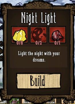 Do stworzenia Night Light potrzebne są 8x Gold Nugget, 2x Nightmare Fuel oraz 1x Red Gem - Dont Starve: Magia | Walka - Dont Starve - poradnik do gry