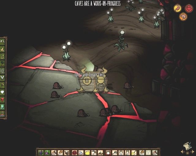 Pokonanie starożytnego strażnika zaowocuje tym, że zdobędziesz wszystkie skarby ze skrzyni. - Dont Starve: Fauna i Flora | Ruiny - Dont Starve - poradnik do gry