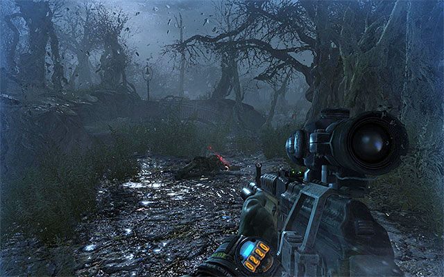 Zaczekaj aż odzyskasz kontrolę nad Artemem i wyrusz prosto - Zamelduj o zbliżającym się ataku na D6 | Rozdział 28 - Ogród | Metro Last Light - Metro: Last Light - poradnik do gry
