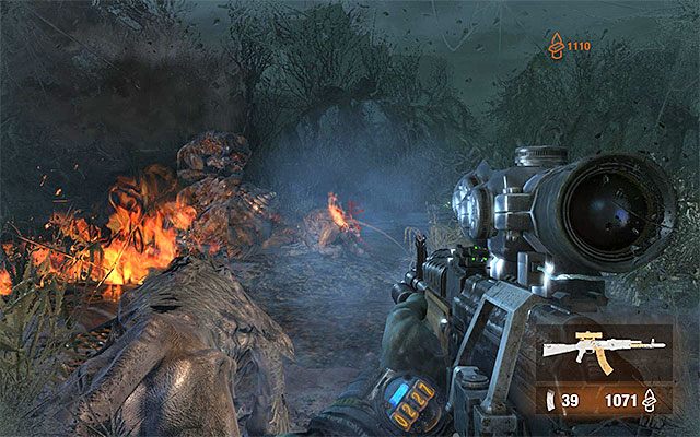 Zadanie niedźwiedzicy odpowiedniej ilości obrażeń zaowocuje tym, że potwór zostanie na kilka chwil ogłuszony i powalony na ziemię - Zamelduj o zbliżającym się ataku na D6 | Rozdział 28 - Ogród | Metro Last Light - Metro: Last Light - poradnik do gry