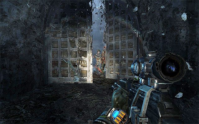 Dopiero teraz zbliż się do wspomnianych sojuszniczych postaci - Zamelduj o zbliżającym się ataku na D6 | Rozdział 28 - Ogród | Metro Last Light - Metro: Last Light - poradnik do gry