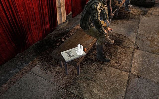 Strona leży na jednej z ławek przy wejściu do teatru, czyli w miejscu, w którym ustawiła się kolejka - 9 - Bolszoj | Strony dziennika Artema | Metro Last Light - Metro: Last Light - poradnik do gry