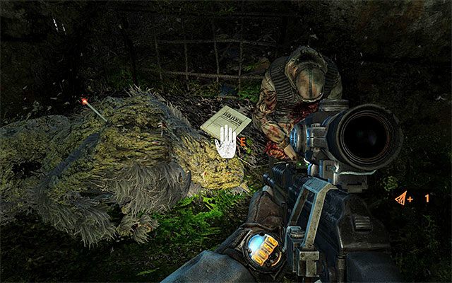 Strona jest w legowisku mutantów, czyli w jednym z bocznych pomieszczeń przylegających do torów - 12 - Regina | Strony dziennika Artema | Metro Last Light - Metro: Last Light - poradnik do gry