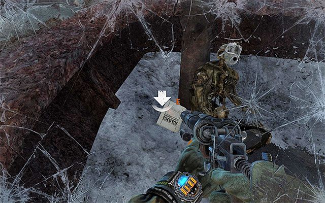 Strona jest na pokładzie okrętu, którego wrak zauważysz w końcowej części rozdziału (screen 1) - 23 - Przejście | Strony dziennika Artema | Metro Last Light - Metro: Last Light - poradnik do gry