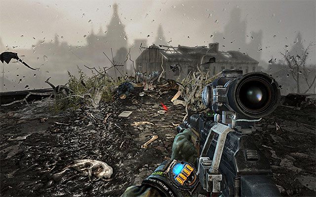 Strona jest w gnieździe demona na dachu budynku, w którym przebywa także młody osobnik - 26 - Martwe Miasto | Strony dziennika Artema | Metro Last Light - Metro: Last Light - poradnik do gry