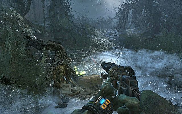 Strona jest na niewielkiej polanie ze wzgórzem, które prowadzi do areny z niedźwiedzicą - 28 - Ogród | Strony dziennika Artema | Metro Last Light - Metro: Last Light - poradnik do gry