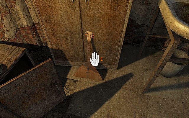 12) Gitara (rozdział 18 - Dolne Miasto) - Instrument znajduje się w pomieszczeniu, w którym zaczynasz etap - Instrumenty muzyczne | Inne sekrety | Metro Last Light - Metro: Last Light - poradnik do gry