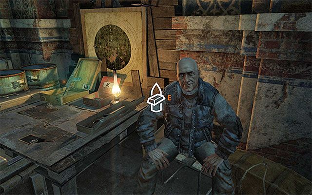 Przejdź do sąsiedniego obszaru, w którym przebywa dwóch handlarzy - Dotrzyj na Oktiabrską | Rozdział 18 - Dolne miasto | Solucja Metro Last Light - Metro: Last Light - poradnik do gry