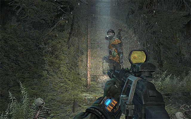 Dopiero teraz powróć do drabiny - Znajdź Cienia w Ogrodach | Rozdział 2 - Popioły | Solucja Metro Last Light - Metro: Last Light - poradnik do gry