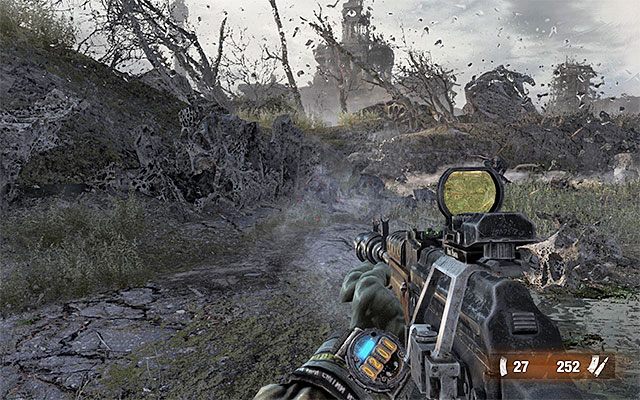 Spodziewaj się ataków dwóch kolejnych grup potworów - Znajdź Cienia w Ogrodach | Rozdział 2 - Popioły | Solucja Metro Last Light - Metro: Last Light - poradnik do gry