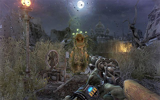 Wyczekuj momentu, w którym wyciągarka stanie się aktywna i wciśnij czerwony przycisk celem wezwania promu - Przedostań się na drugą stronę | Rozdział 16 - Zmierzch | Metro Last Light - Metro: Last Light - poradnik do gry