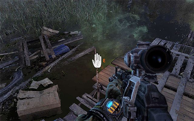 Obserwuj przystań promową i gdy tylko pojawi się przy niej kładka pobiegnij w to miejsce - Przedostań się na drugą stronę | Rozdział 16 - Zmierzch | Metro Last Light - Metro: Last Light - poradnik do gry