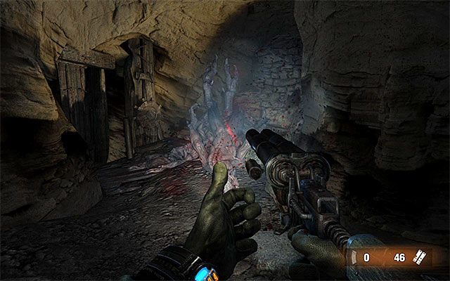 Odwróć się i przygotuj do odparcia ataku bardzo licznej grupy mutantów - Idź katakumbami do Oktiabrskiej cz.1 | Rozdział 18 - Dolne miasto - Metro: Last Light - poradnik do gry