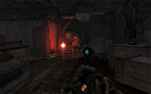 W najbliższej okolicy przebywa jeszcze dwóch innych przeciwników - Znajdź i ocal Annę | Rozdział 19 - Skażenie | Solucja Metro Last Light - Metro: Last Light - poradnik do gry