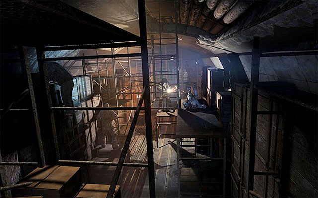 Biegnij prosto, mijając po drodze cywilów i korzystając ze schodów - Ucieknij z terytorium Rzeszy | Rozdział 4 - Rzesza | Solucja Metro Last Light - Metro: Last Light - poradnik do gry
