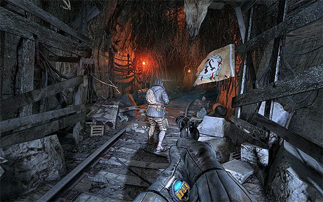 Początkowa część tego rozdziału ma bardzo liniowy przebieg - Znajdź drogę przez katakumby | Rozdział 7 - Latarka | Solucja Metro Last Light - Metro: Last Light - poradnik do gry