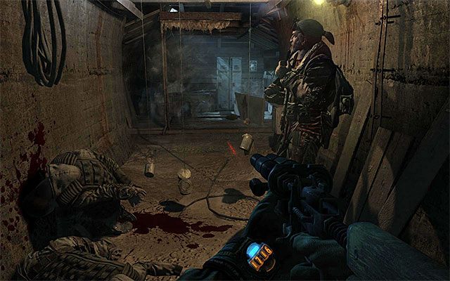 Zaczekaj na odzyskanie kontroli nad ruchami głównego bohatera i wyjdź z wody - Dogoń pociąg i znajdź Cienia | Rozdział 21 - Chan | Solucja Metro Last Light - Metro: Last Light - poradnik do gry