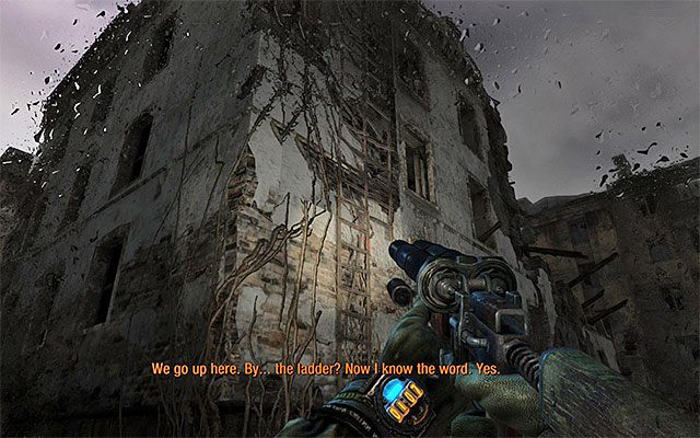 Wyjdź z budynku i wznów przemarsz - Przeszukaj Wymarłe Miasto i odszukaj drogę na Plac Czerwony | Rozdział 26 - Martwe Miasto - Metro: Last Light - poradnik do gry