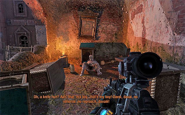 Po tym jak Paweł po raz ostatni ucieknie będziesz mógł od razu wyruszyć za nim w pościg, bo nie musisz już obawiać się ataków z jego strony - Dotrzyj do latarni stalkerów | Rozdział 27 - Plac Czerwony | Metro Last Light - Metro: Last Light - poradnik do gry