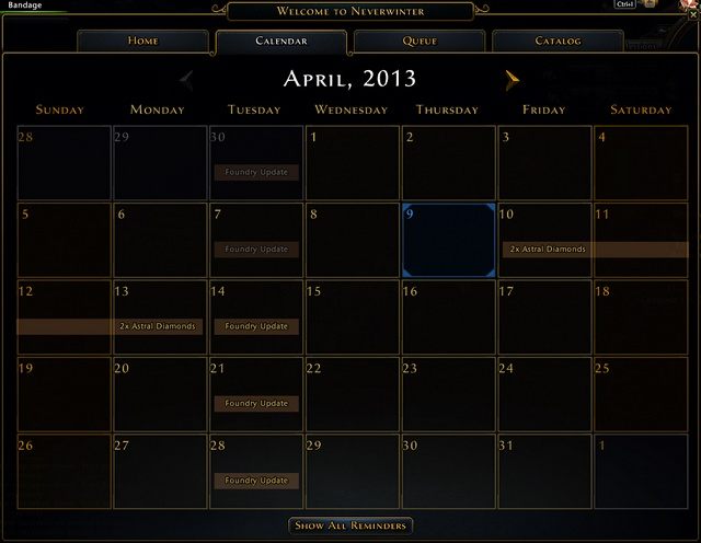 Eventy kalendarzowe to na przykład weekend dodatkowych Diamentów Astralnych ze wszystkich źródeł, dodatkowej Chwały (Glory) i tym podobne - Wydarzenia (Eventy) w Neverwinter | Podstawy rozgrywki i eksploracja - Neverwinter - poradnik do gry
