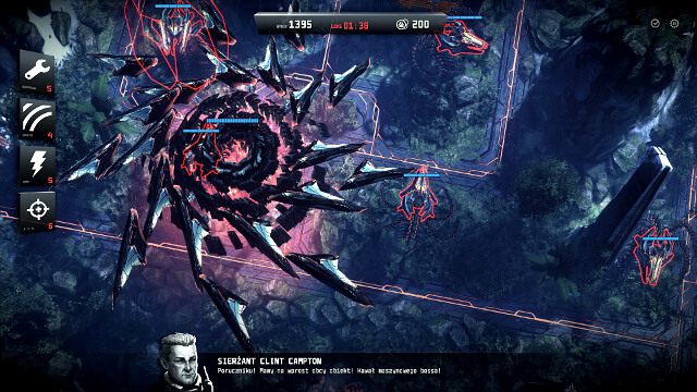 Przy wjeździe do drugiego sektora zmaterializuje się wielki latający statek Maszyn, nazwany w grze nie nazbyt oryginalnie, Bossem - MISJA 14 - Piekło-niebo | Opis przejścia | Anomaly 2 - Anomaly 2 - poradnik do gry