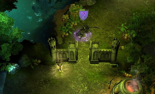 Naszym zadaniem jest ucieczka z powierzchni do punktu startowego misji - Szturm, rabunek i ucieczka | 1 - Inne Elfy - zadania główne - Might & Magic: Heroes VI - Cienie Mroku - poradnik do gry