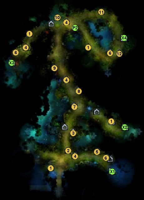 1 - kamień oświecenia (daje bohaterowi 2500 XP - Mapa 4 - podziemia, lokacje | 1 - Inne Elfy - mapy | Heroes VI - Cienie Mroku - Might & Magic: Heroes VI - Cienie Mroku - poradnik do gry