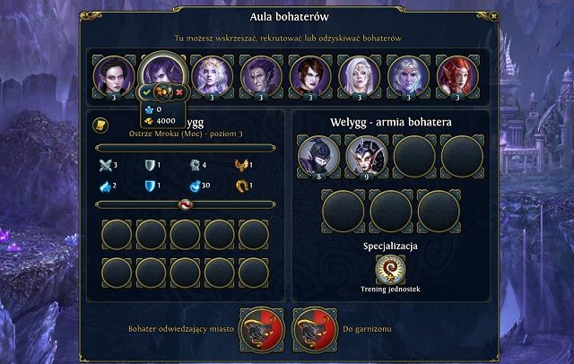 Jest to najwyższa pora, aby nasz drugi heros, wynajęty w Auli Bohaterów zebrał wszystkie wojska znajdujące się w mieście i ruszył w kierunku naszego głównego bohatera - Próba Wzroku | 2 - Zew Malassy - zadania główne | Heroes VI - Cienie Mroku - Might & Magic: Heroes VI - Cienie Mroku - poradnik do gry