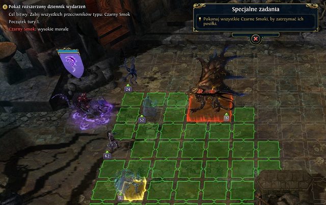 Gdy będziemy gotowi możemy ruszyć na północ w kierunku znajdującego się tam smoka (M1, 10) - Próba Siły | 2 - Zew Malassy - zadania główne | Heroes VI - Cienie Mroku - Might & Magic: Heroes VI - Cienie Mroku - poradnik do gry