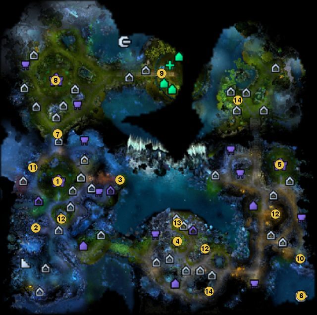 1 - miasto Nag Kakurega (Poszukiwacze Zaginionej Łzy (1/2)) - Mapa 2 - podziemia, zadania | 3 - Misja Nieznanej Łzy - mapy - Might & Magic: Heroes VI - Cienie Mroku - poradnik do gry