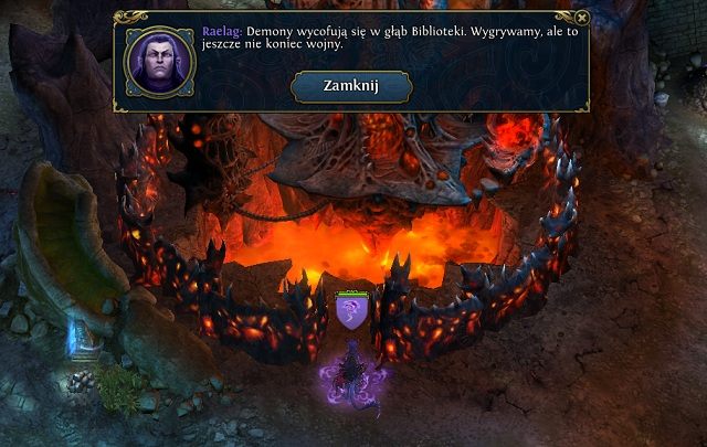 Gdy już uda nam się zablokować ruchy przeciwnika możemy zająć się eliminacją poszczególnych frakcji - W zaciszu Biblioteki (2/2) | 4 - Zagłada, Która Dotknęła Konos - zadania główne - Might & Magic: Heroes VI - Cienie Mroku - poradnik do gry