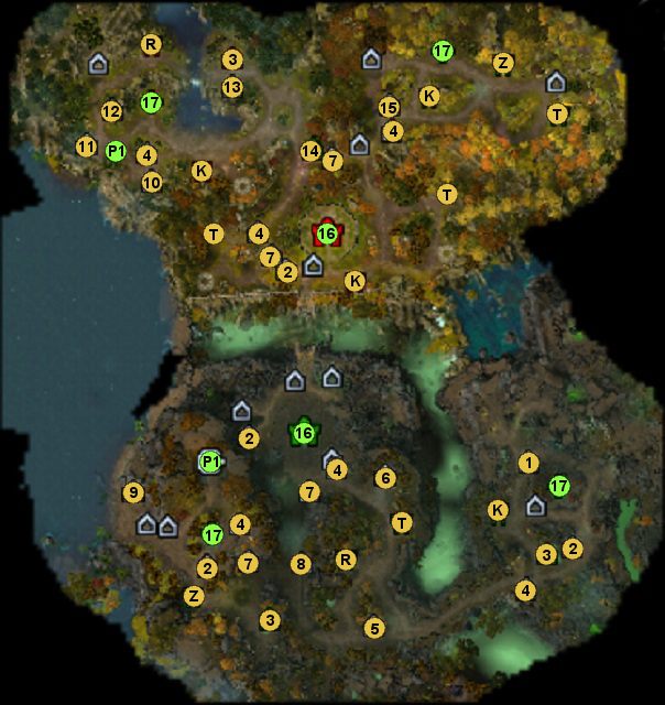 1 - kryształ mocy (daje bohaterowi+1 do mocy magicznej na stałe - Mapa 2 - lokacje | 1 - Samolubny Wyznawca Światła - mapy - Might & Magic: Heroes VI - Cienie Mroku - poradnik do gry