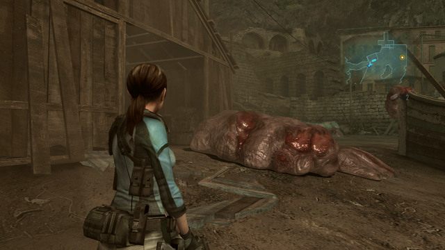 Genesis służy również do odkrywania niewidzialnych normalnie przedmiotów (warto sprawdzać nim każdego nowe pomieszczenia) oraz badania odcisków dłoni (handprints), których lokalizację znajdziesz w poświęconym im dziale poradnika - W głębiny - część II | Epizod 1 | Resident Evil Revelations - Resident Evil: Revelations - poradnik do gry