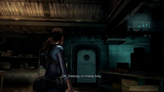 Gdy trafisz ponownie na okręt, zbadaj za pomocą Genesis zabitego wcześniej zombie, a następnie idź dalej przed siebie - W głębiny - część III | Epizod 1 | Resident Evil Revelations - Resident Evil: Revelations - poradnik do gry
