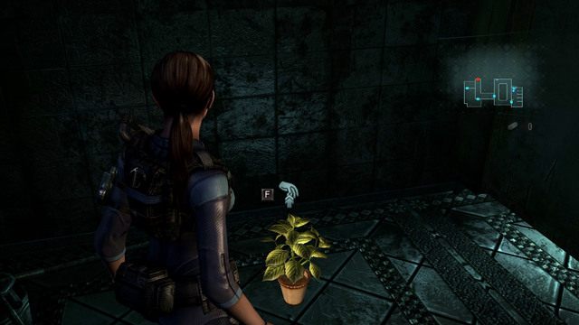 Unikając ataków napotkanego zombie dojdziesz do małego hallu - Podwójna zagadka - część II | Epizod 2 | Resident Evil Revelations - Resident Evil: Revelations - poradnik do gry