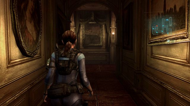 Idąc dalej prosto zobaczysz idącego w prawo zombie - Podwójna zagadka - część II | Epizod 2 | Resident Evil Revelations - Resident Evil: Revelations - poradnik do gry